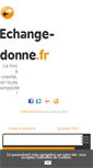 Mobile Screenshot of echange-donne.fr