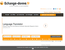 Tablet Screenshot of echange-donne.fr